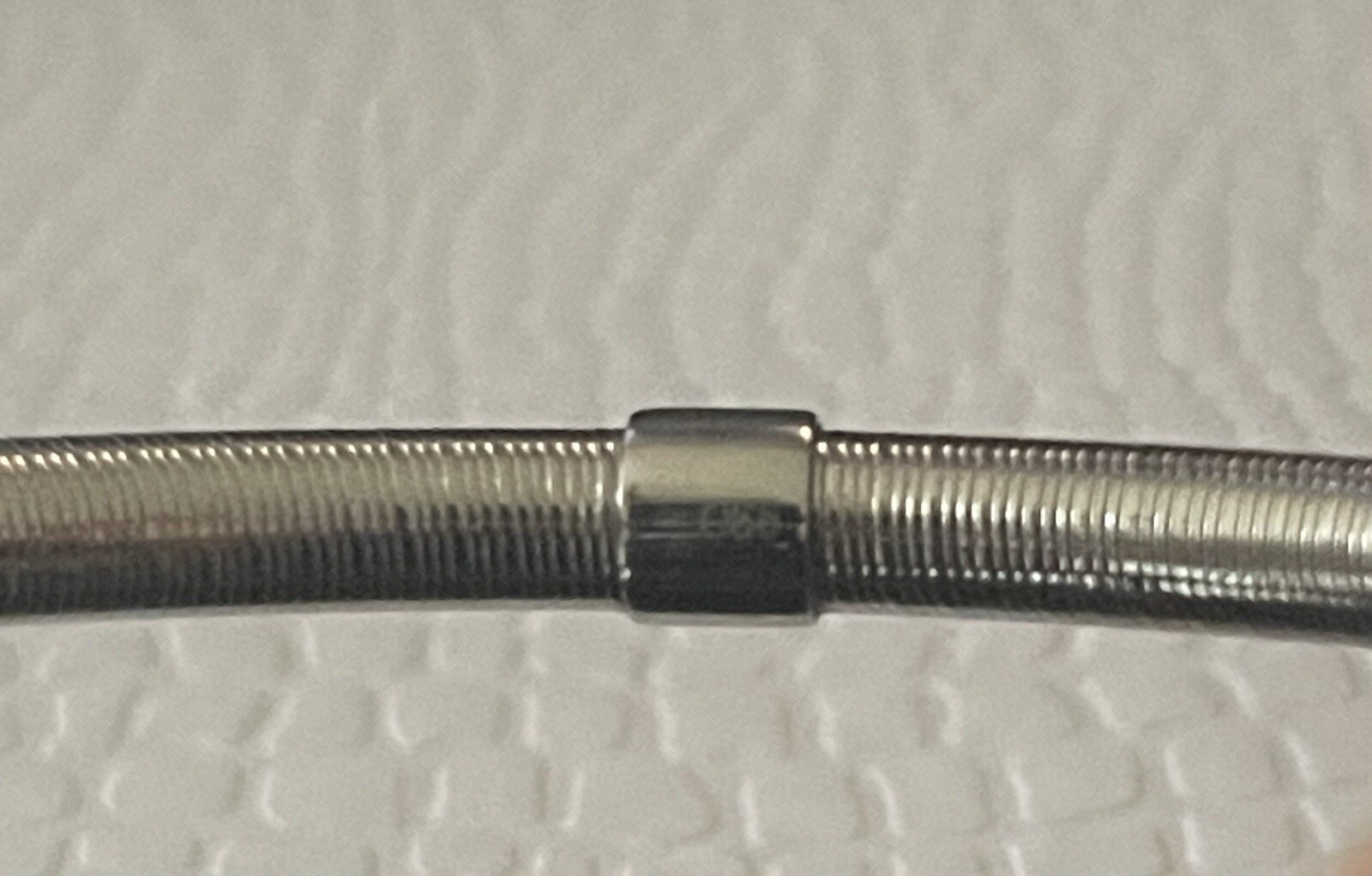 Stainless Steele Ross Simon Bracelet Bangle ribbed slip On