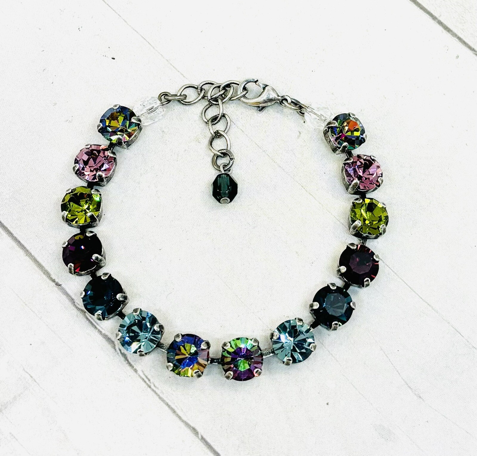 Vitrail Medium Rainbow Crystal Cup Chain Bracelet Rainbow Tennis Bracelet