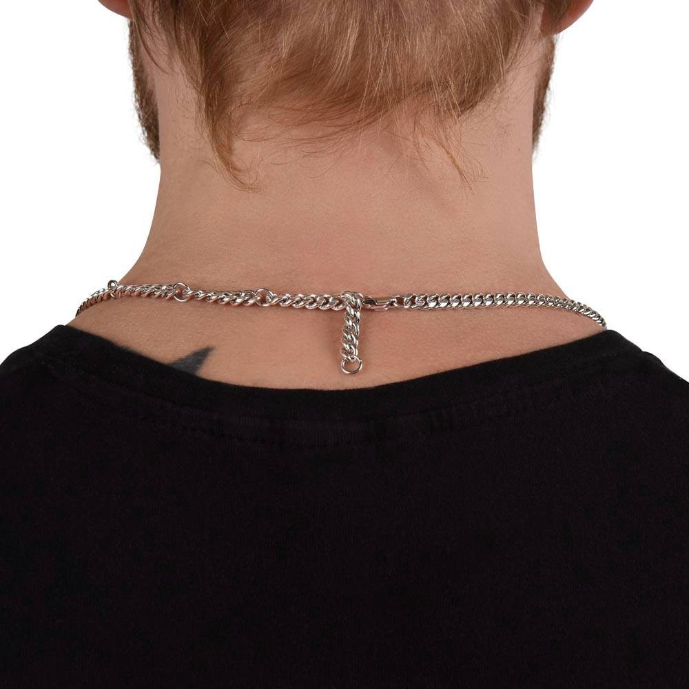 To My Son from Mom Necklace Cuban Link Chain, Mother and Son Encourage Bday Gift