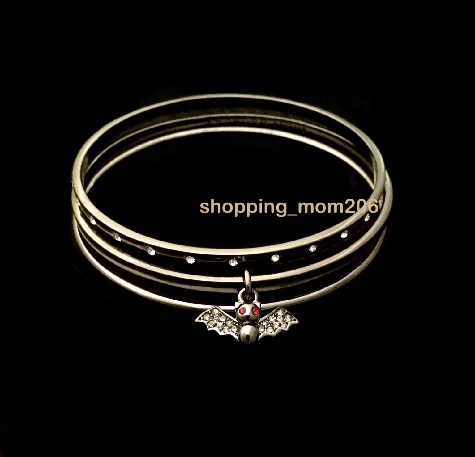 Juicy Couture Limited Edition Bat Bracelet – Set of 3
