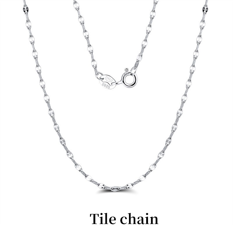 925 Silver Plated Chain Necklace, Multi-Style, Lengths, Layering, Gift for Women