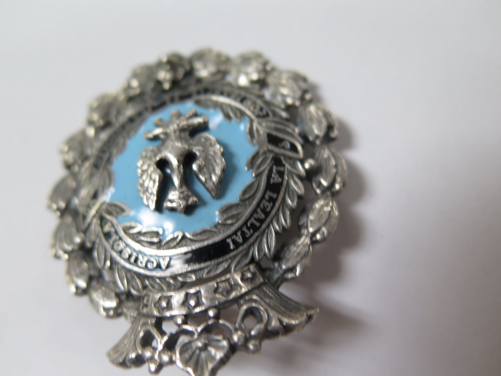 VTG CORO LA LEALTAI ACRISOLA POR ISABEL LA CATOLICA Eagle Crest Crown BROOCH