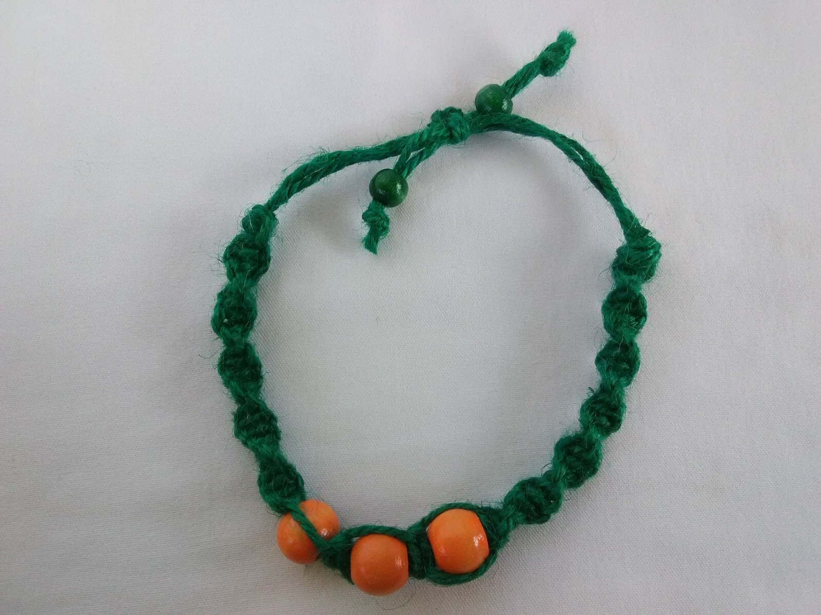 Anklet or Bracelet Braided Hemp Adj Unisex 6-11″ Eco Friendly USA Seller New