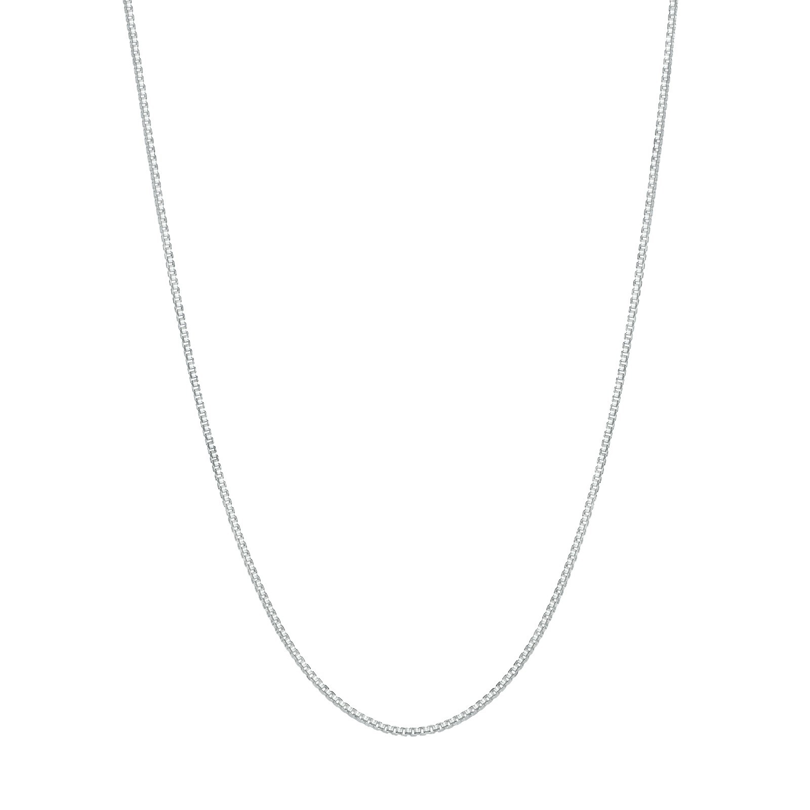 Silver Plated Pendant Necklace Box Chain With CZ For Women Fashion Jewelry