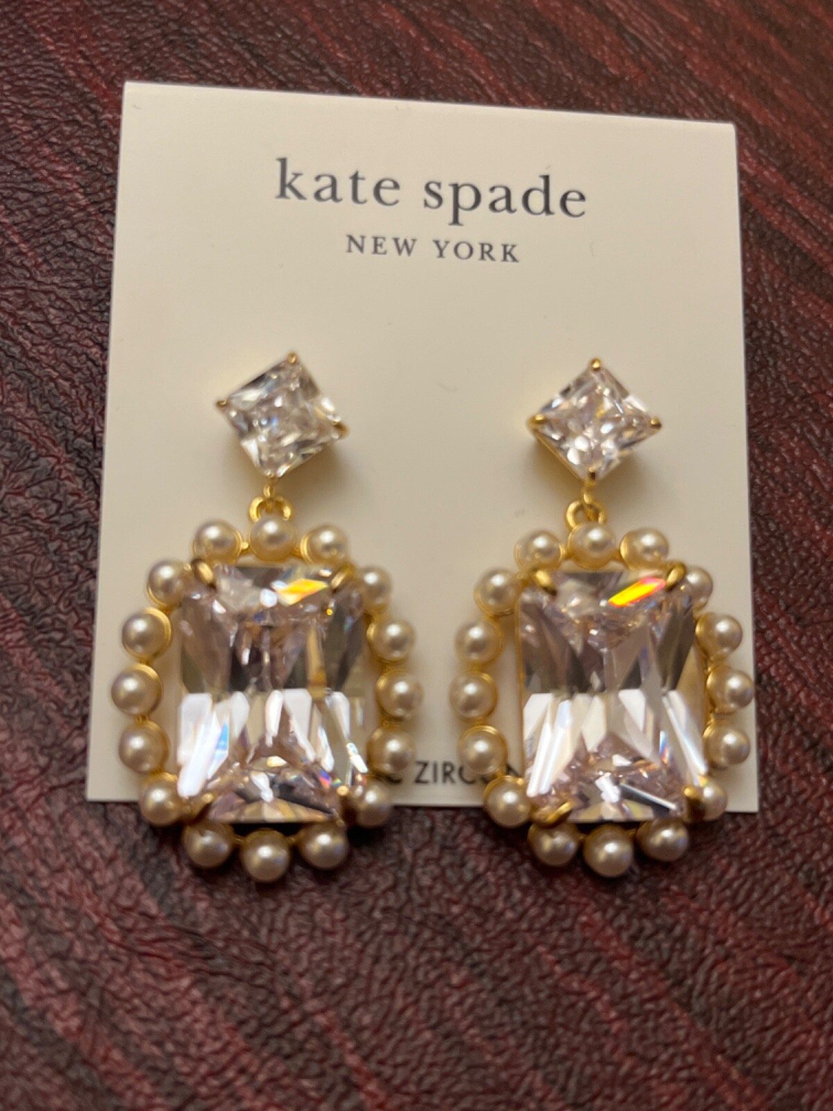 Kate Spade Victoria Fresh Squeeze Bouquet Pavé Gold Earring Necklace $48-$98 NWT