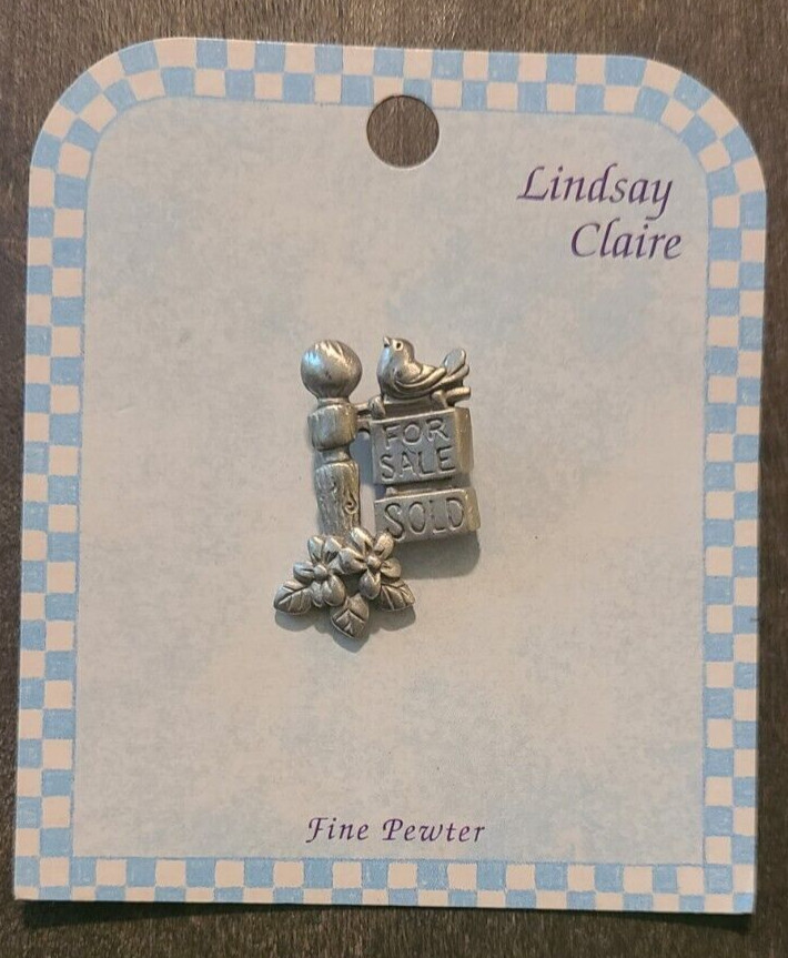 Lindsay Claire Fine Pewter Pin For Sale/Sold Pin