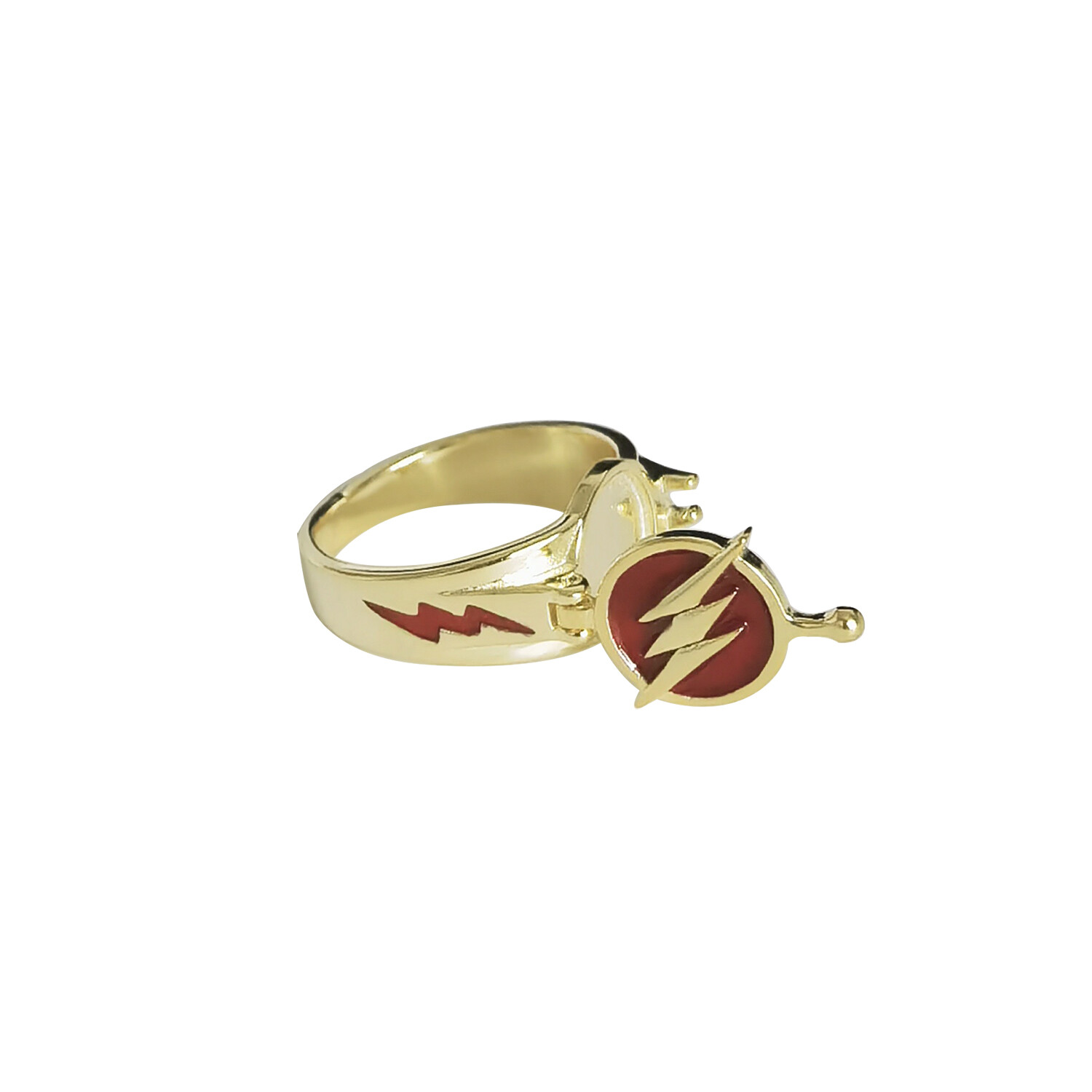 The Flash Allen Cosplay Ring 925 Sterling Silver Finger Open Flash Mens Boy Gift