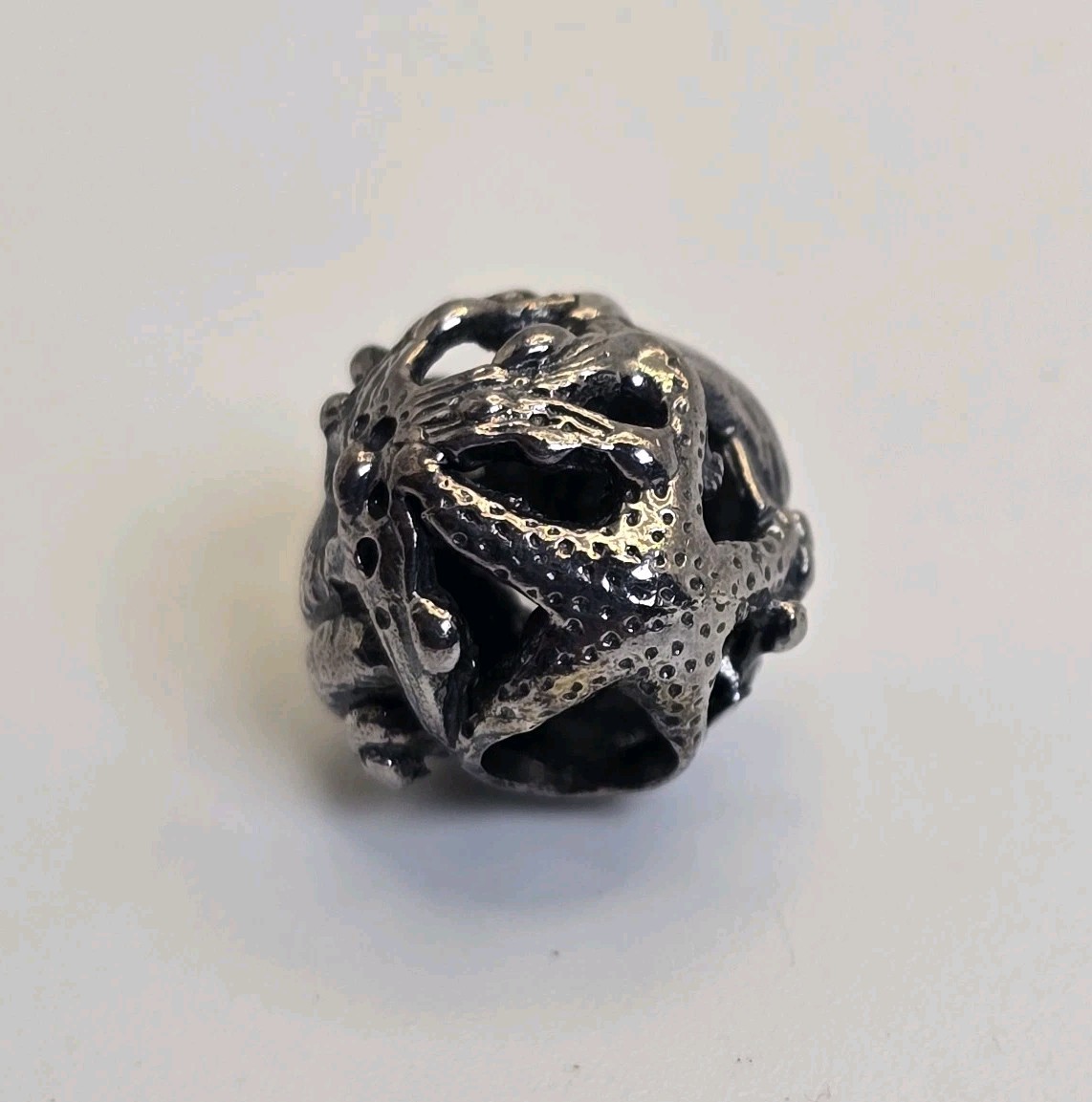 Trollbeads Treasures Sterling Silver Ocean Treasures Bead Starfish Shell Charm