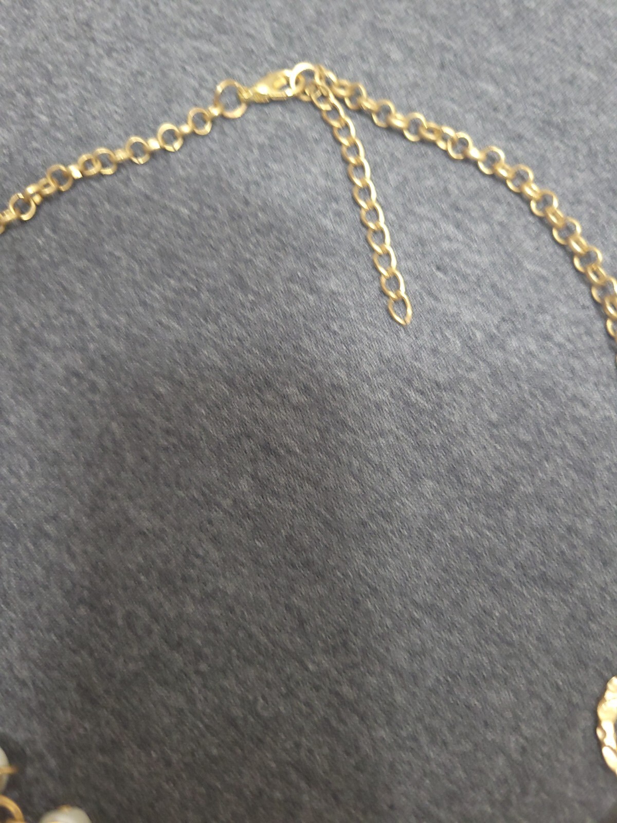 Shell, Starfish & Pearl with Gold Chain Neckless Fashion Jewelry 16” to 20”