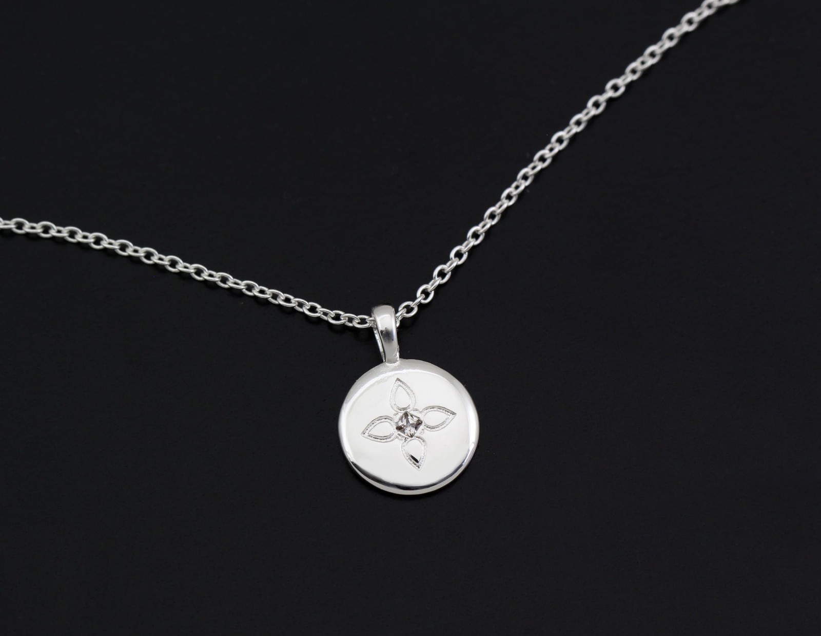 Gold Lotus Crystal Disc Necklace – Handpicked Daughter Gift