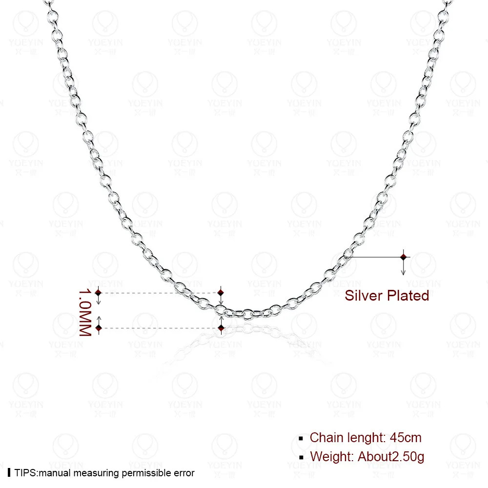 925 Sterling Silver Necklace Rolo Chain 1mm 16-24 Inch Length Women Jewelry