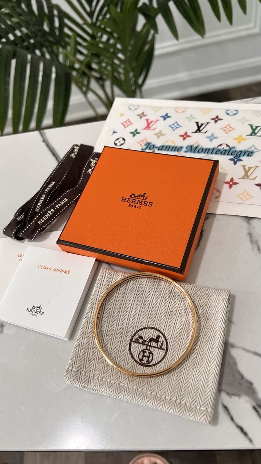 Hermès Enamel Uni Bangle
