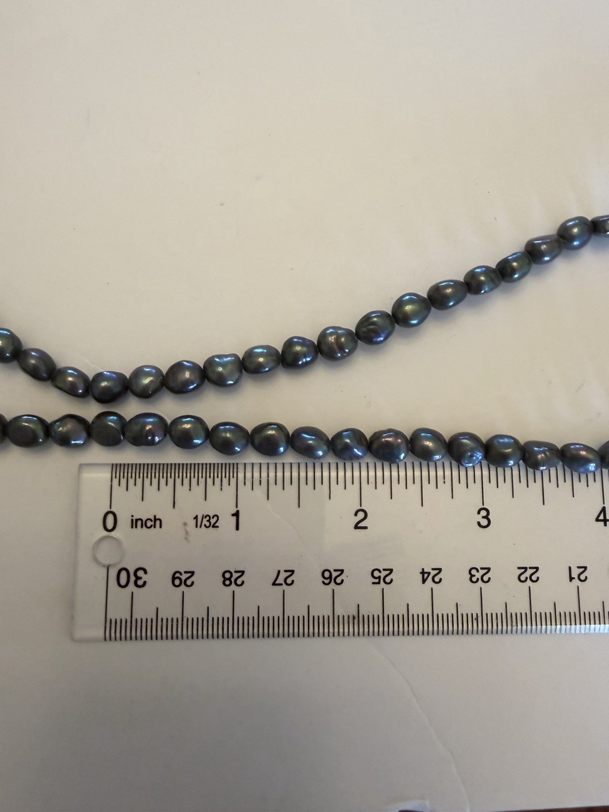 32” Dark Gray Freshwater Pearl Endless Strand Necklace