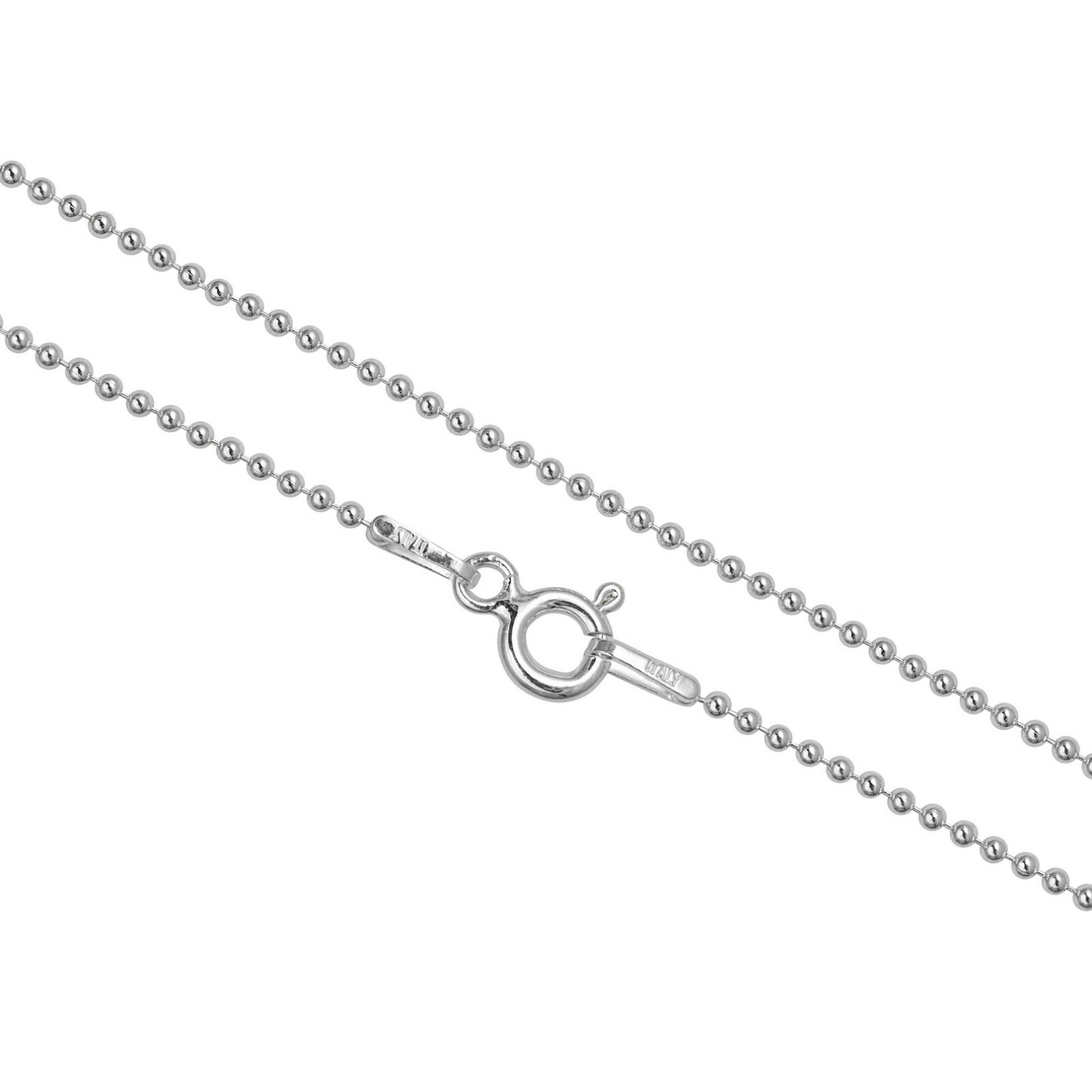 1.2mm Sterling Silver Ball Chain Necklace, Anklet Or Bracelet In 7 – 36 Inches