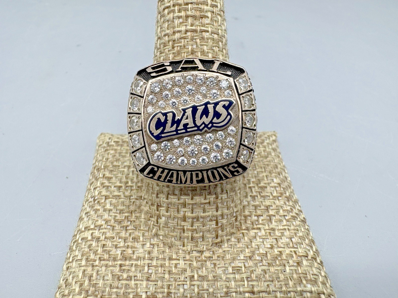 South Atlantic League Sterling Silver 925 Championship Ring Blue Claws 2010