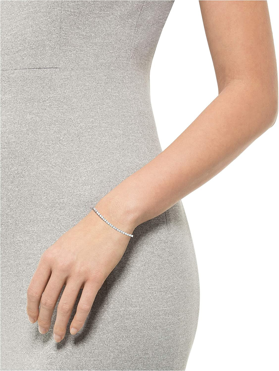 ANTI TARNISH 925 Sterling Silver Micro Skinny 2mm 1 Row CZ Tennis Bracelet 6.5”