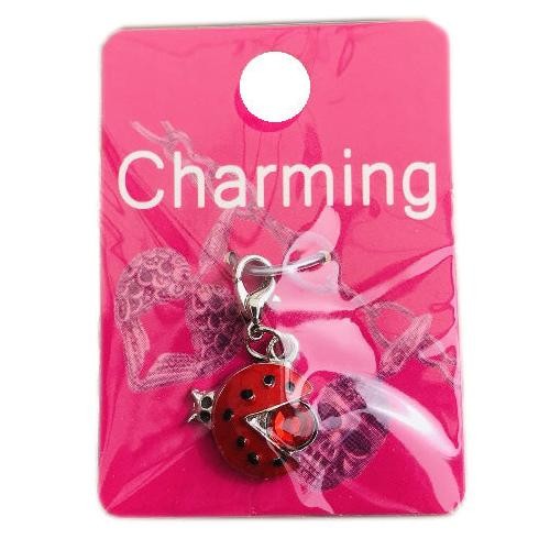 Red Ladybug Lobster Clasp Clip On Charm For Bracelets