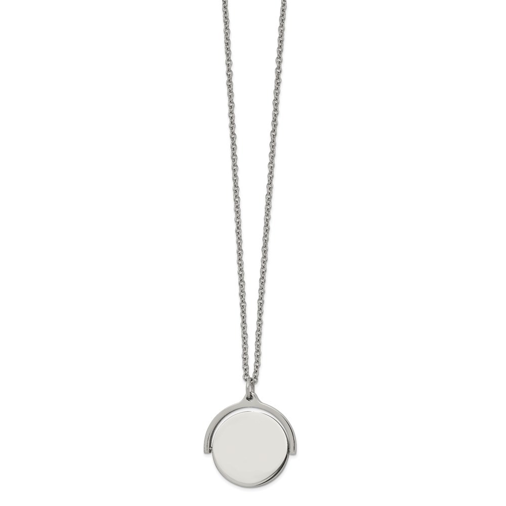 Chisel Women’s Necklace Stainless Steel Polished Infinity Moveable, 16.5 inch
