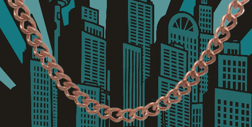 Solid Copper Chain CN6787G – 3/8 of an inch wide. Available in 18 to 30 inches.