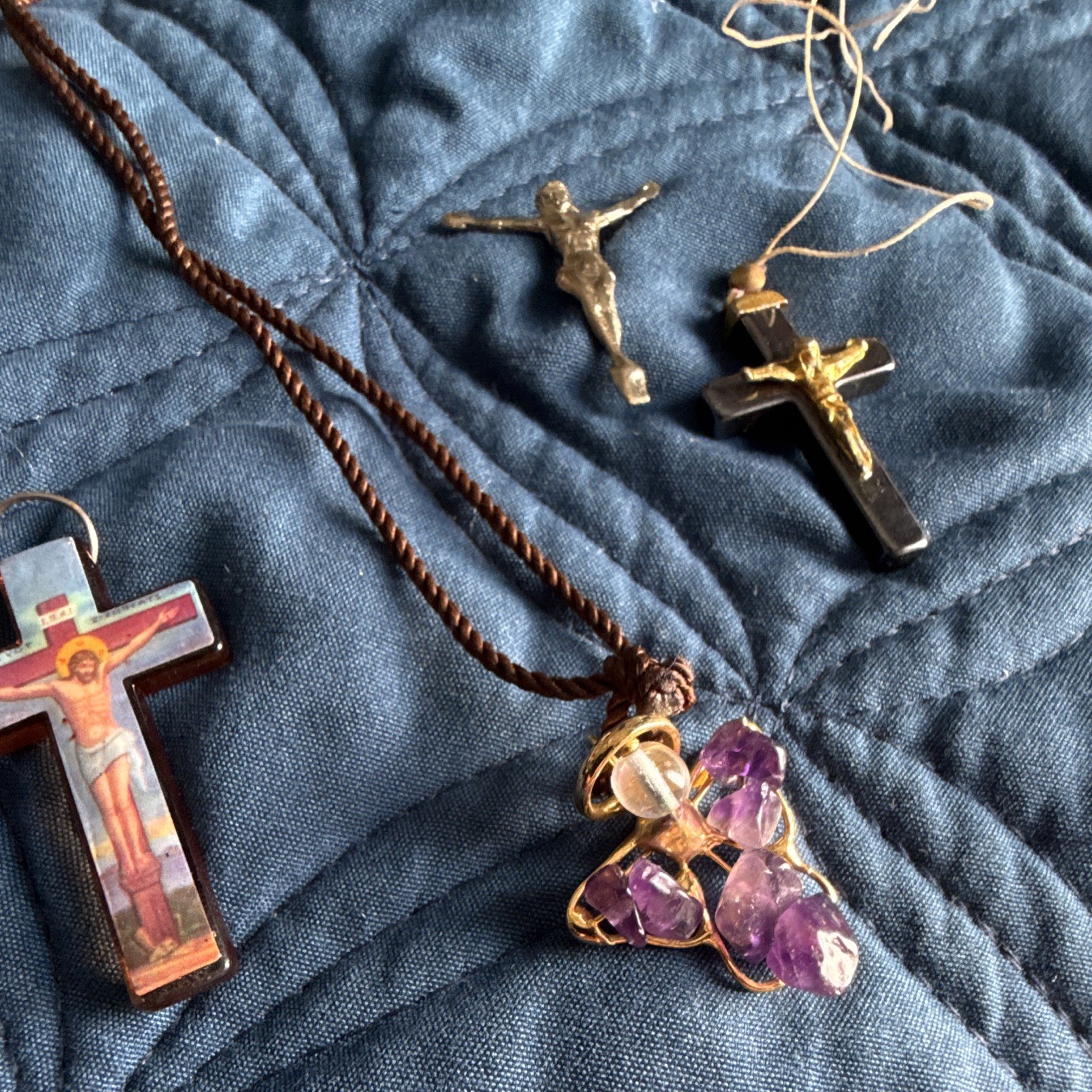Angel Necklace And Misc Crosses