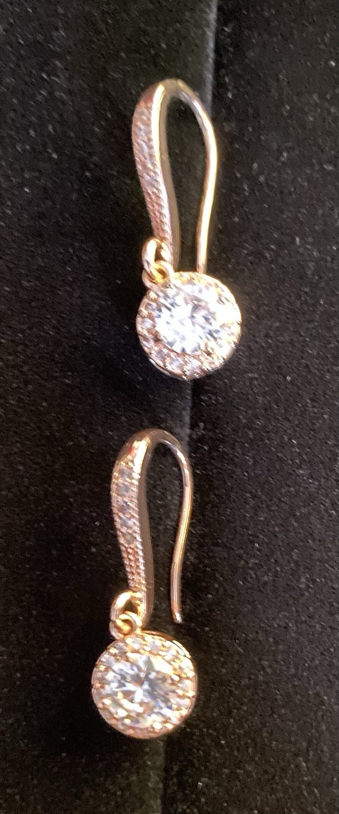 Lot Of Cubic Zirconia CZ Faux Pearl Drop Dangle Stud Post Pierced Earrings