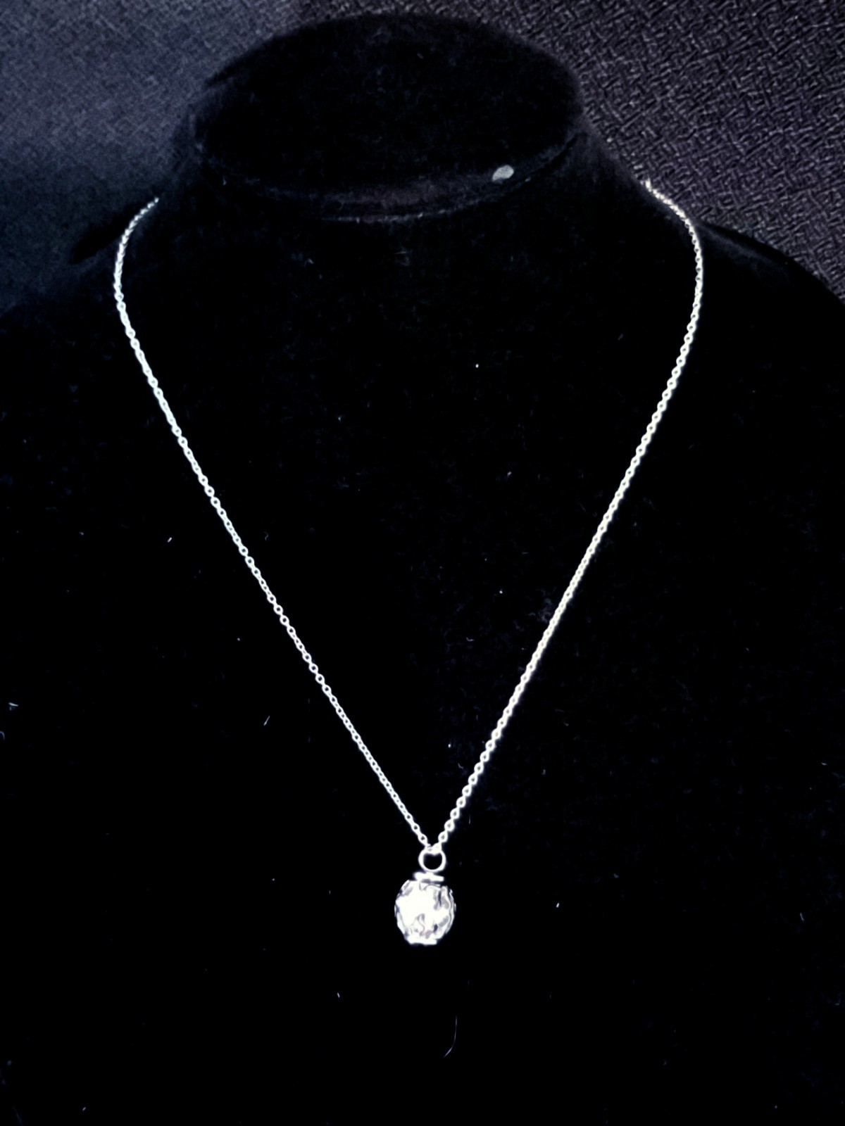 Silver Tone Urn Cremation Memorial Necklace Ball Pendant for Ashes