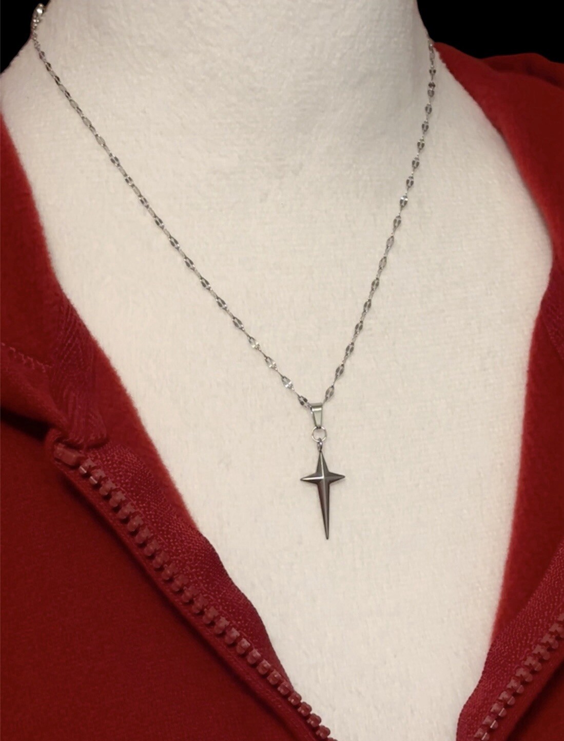 North Star Pendant Stainless Steel Necklace Minimalist Choker Jewelry Gifts