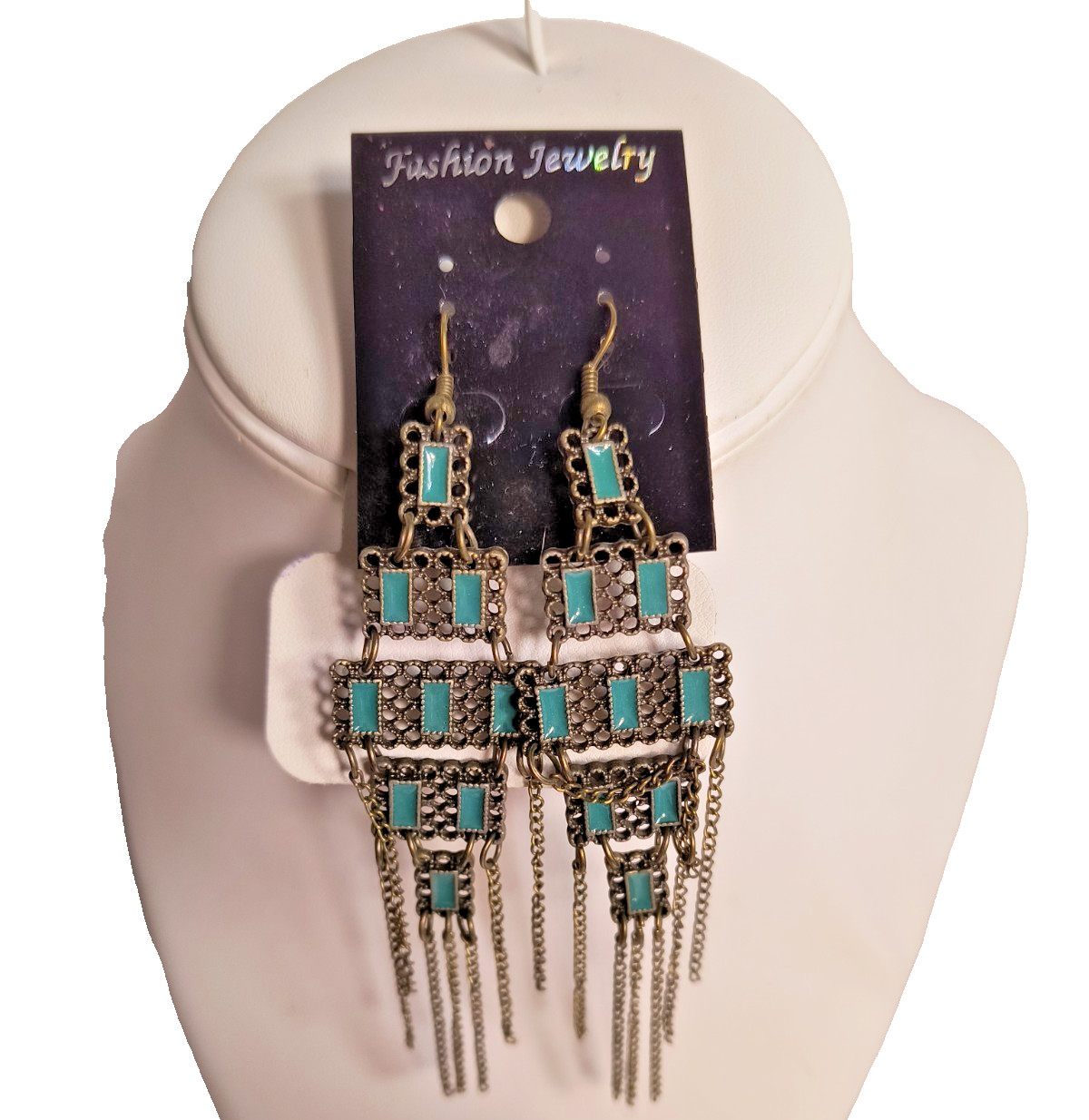 New Fashion Jewelry Women’s Chandelier Dangle Earrings Multicolor Hook Closure