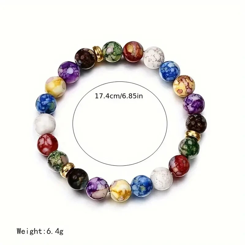 7 Chakra Healing Stone Bracelet Yoga Energy Balance Men Women Fashion Yoga Gift