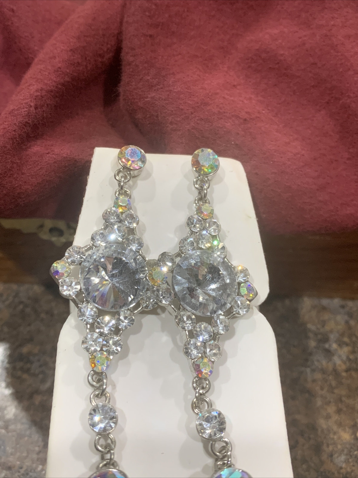 long dangle earrings blingy