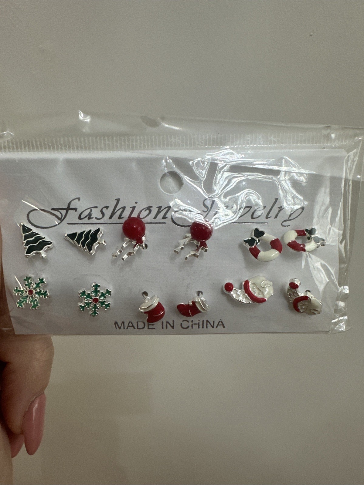 Set of 6 Christmas Earrings – New