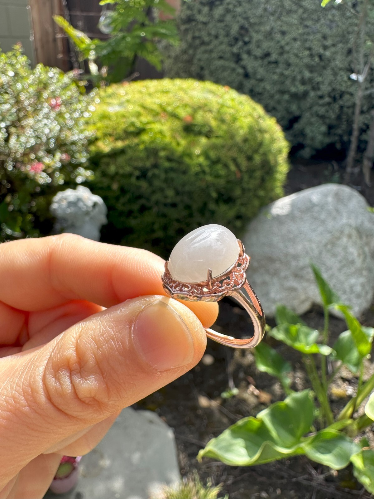 14mm * 10.5mm * 5.5mm Dark Purple Nephrite Ring, S925 Silver | 烟紫戒指，银镶活口