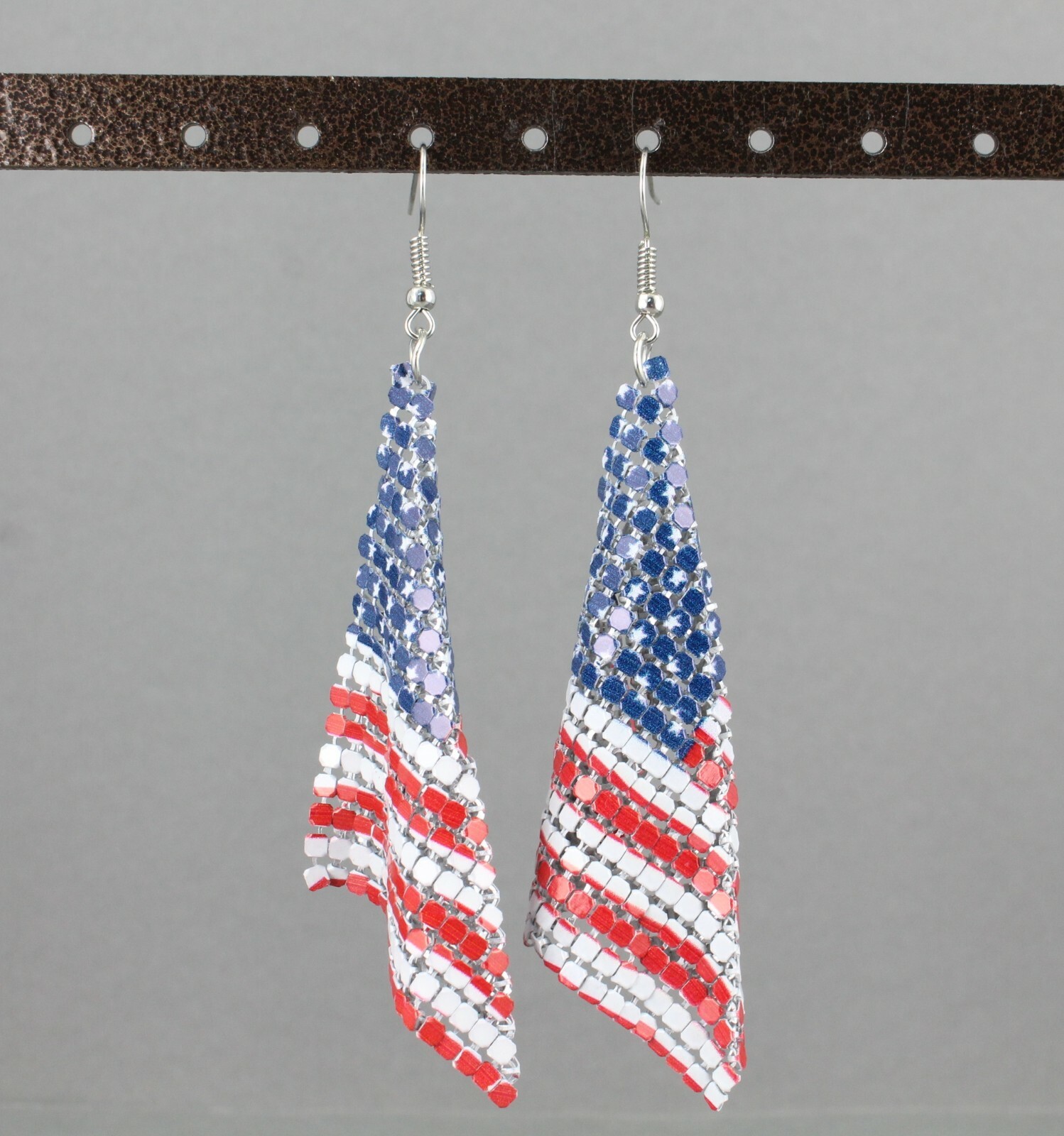 Stars and Stripes earrings Red White Blue American Flag earrings 4th of July