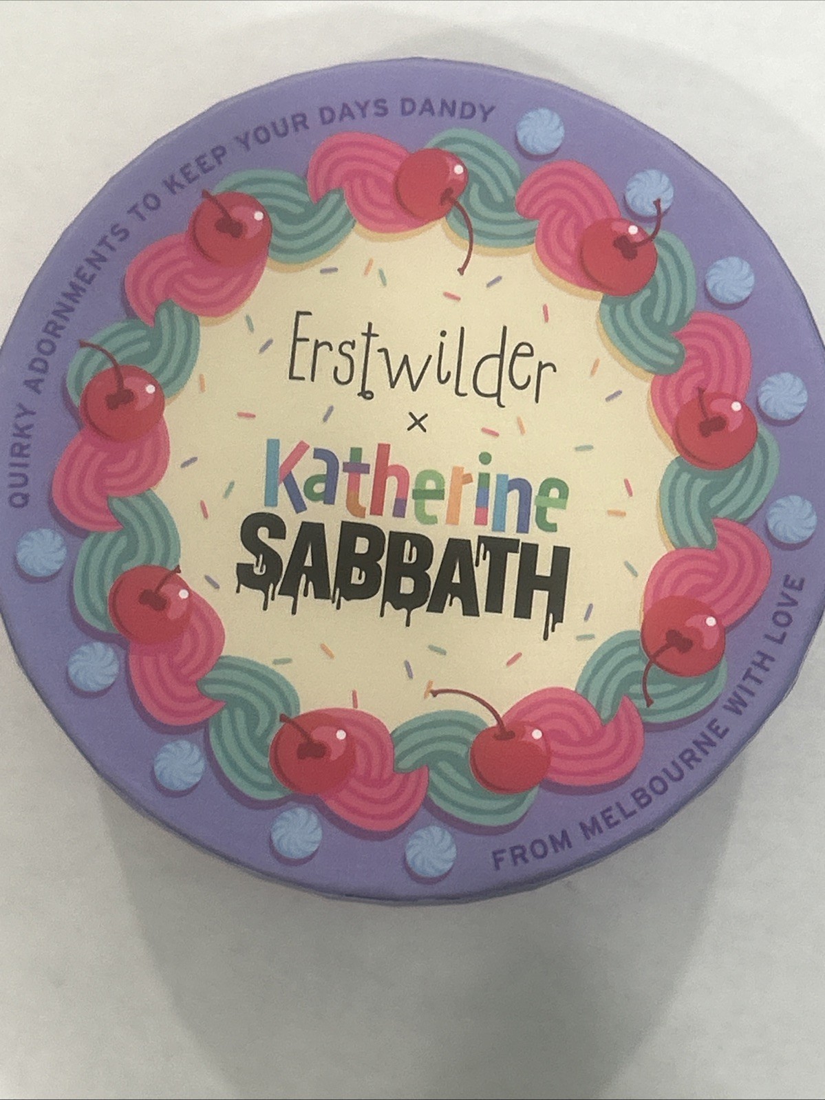 Erstwilder x Katherine Sabbath Ice Cream Cake Cone Brooch Pin NWT