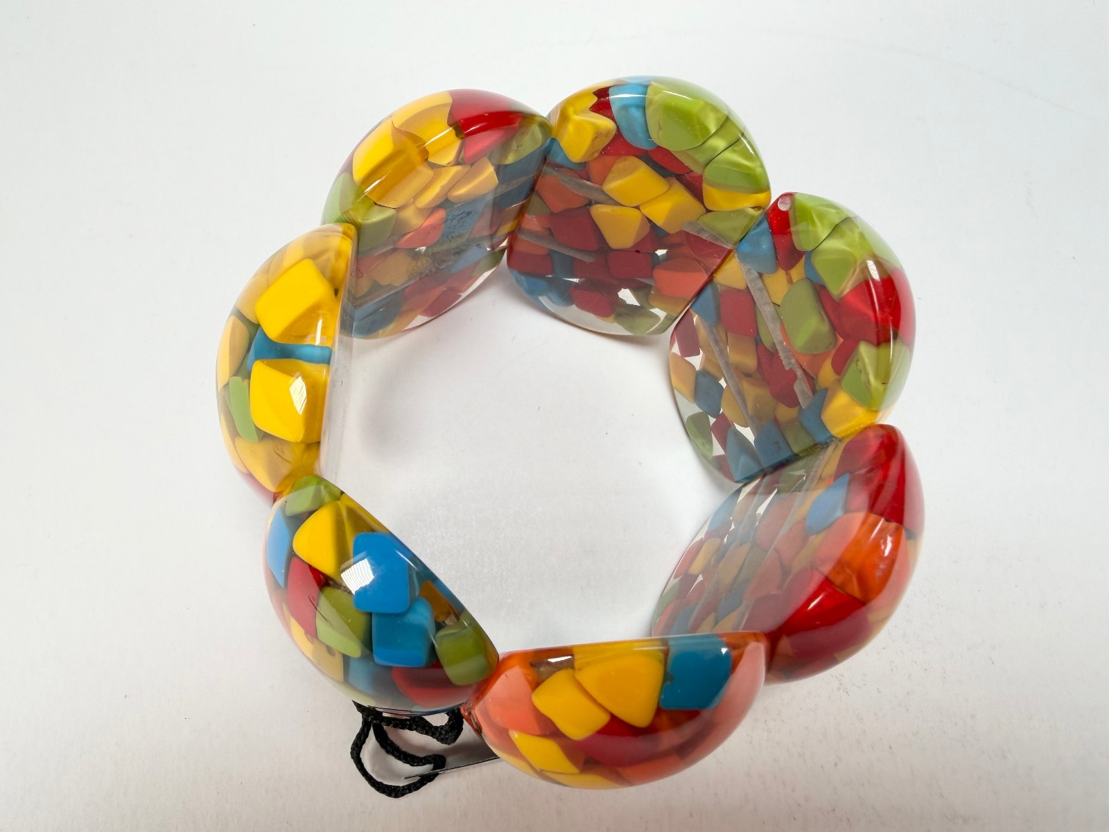 Marion Godart – Confetti “Sept Pièces” Summer Mix Elasticated Resin Bracelet