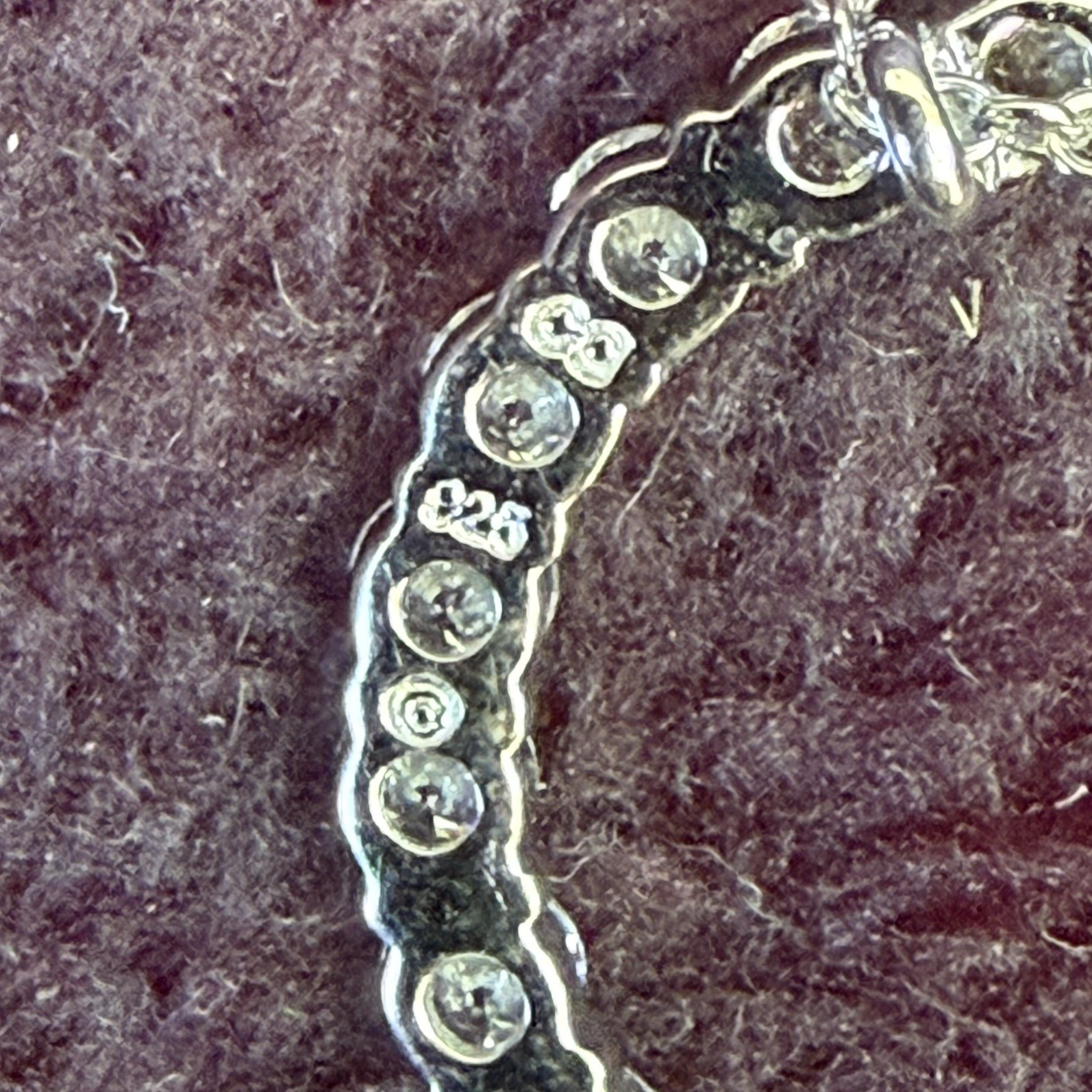 Crislu 925 Sterling Silver Open Circle Pave CZ Necklace New In Box