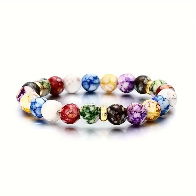 7 Chakra Healing Stone Bracelet Yoga Energy Balance Men Women Fashion Yoga Gift