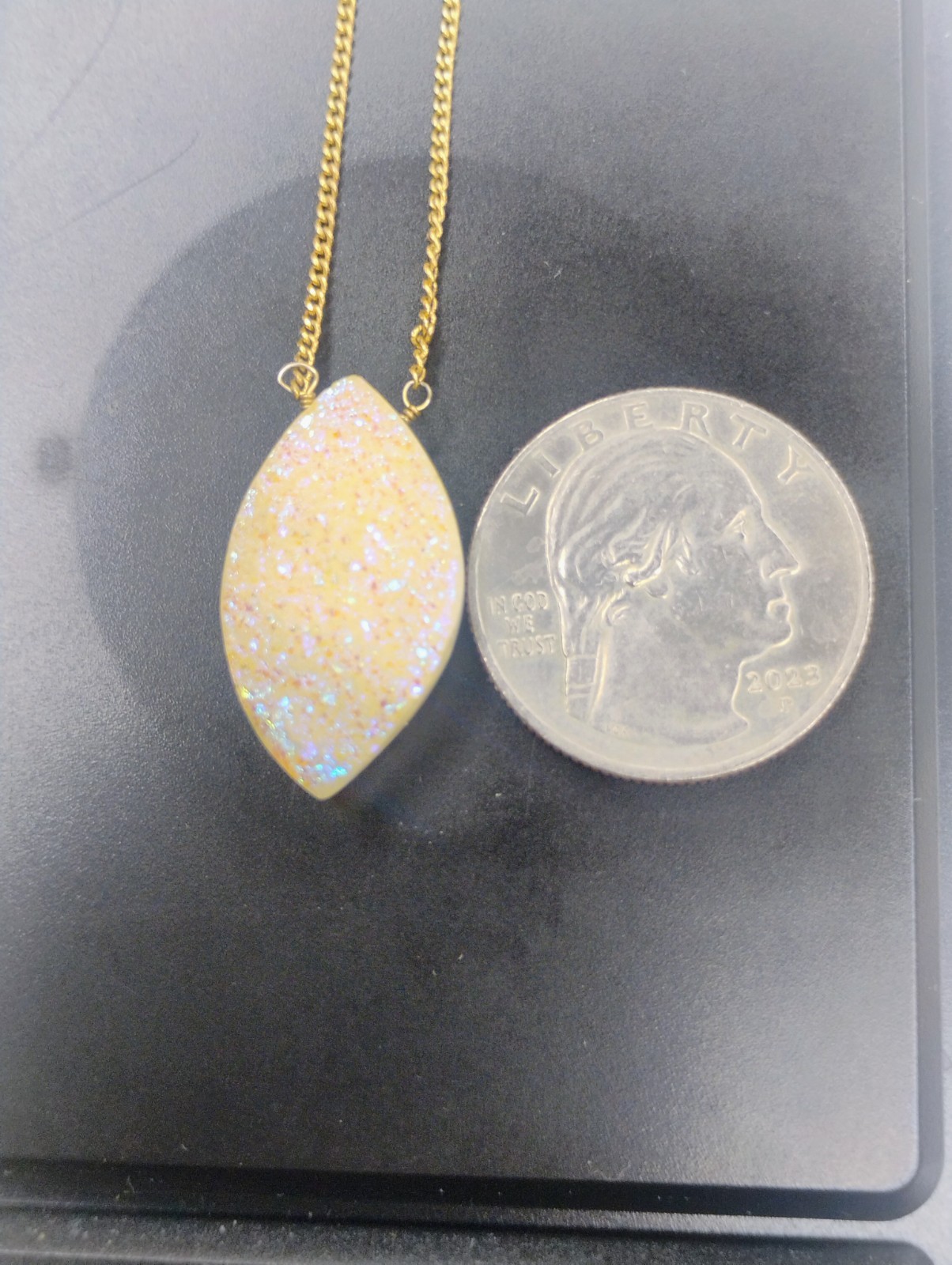 Luna Norte Druzy Pendant Necklace