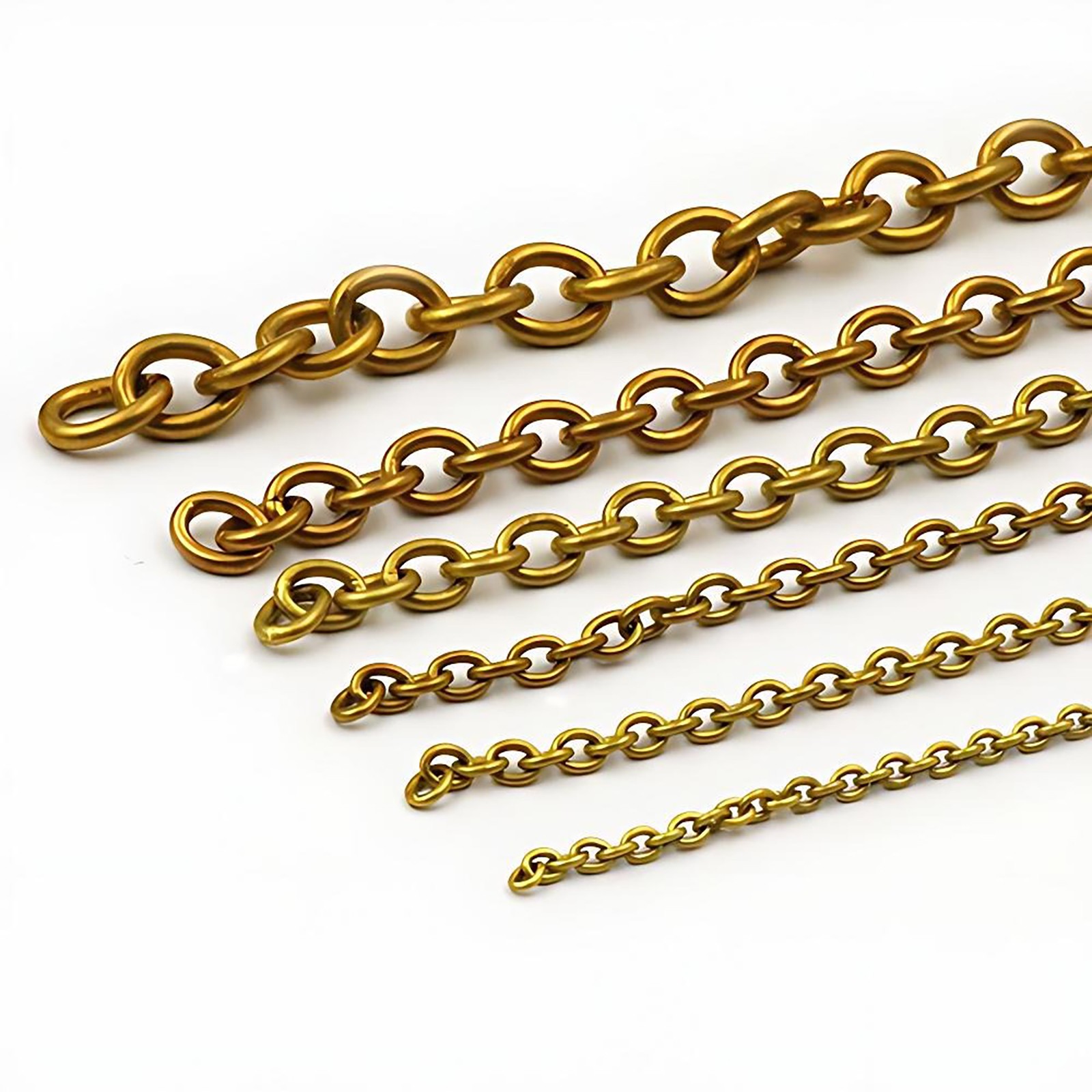Solid Brass Chain 4-14mm Width Necklace Jewelry Bags Craft Chain Sold Per Meters