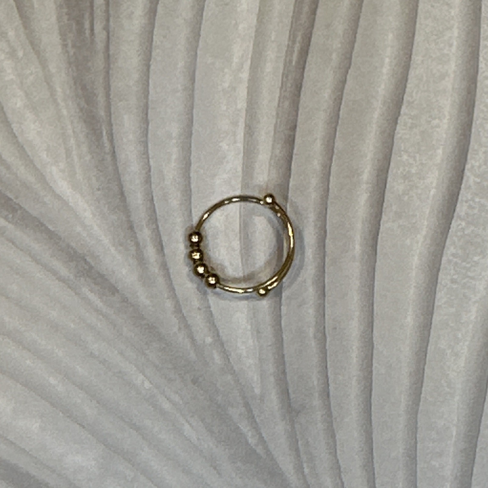 Adjustable Rings Lot of 4, Gold Silver Rose Gold Tone Cuff Band Rings, Size 7