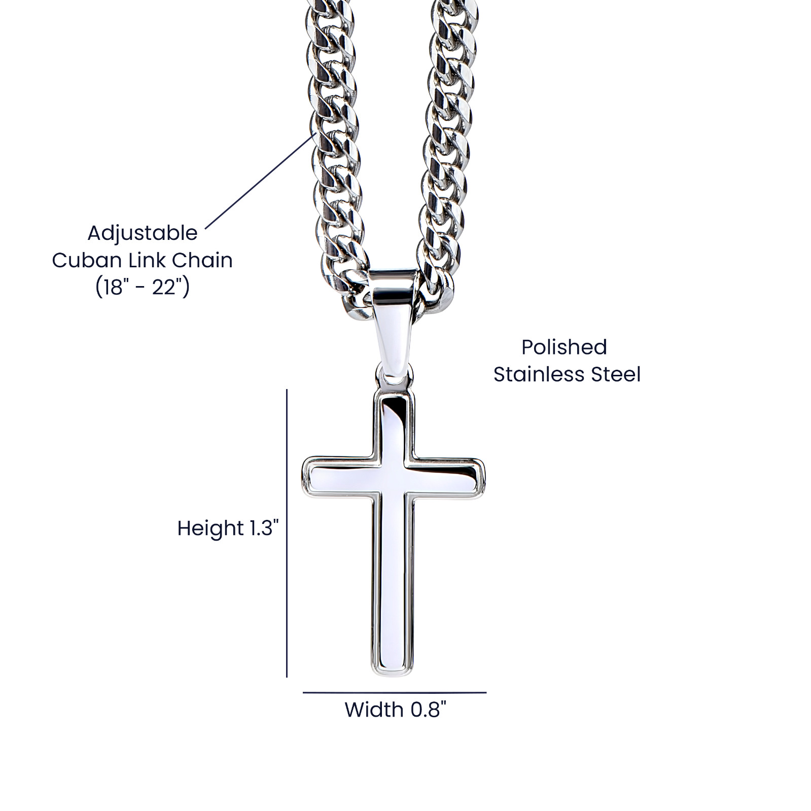 Cross Necklace for Boyfriend, Christian Religious Faith Gifts Romantic Jewelry