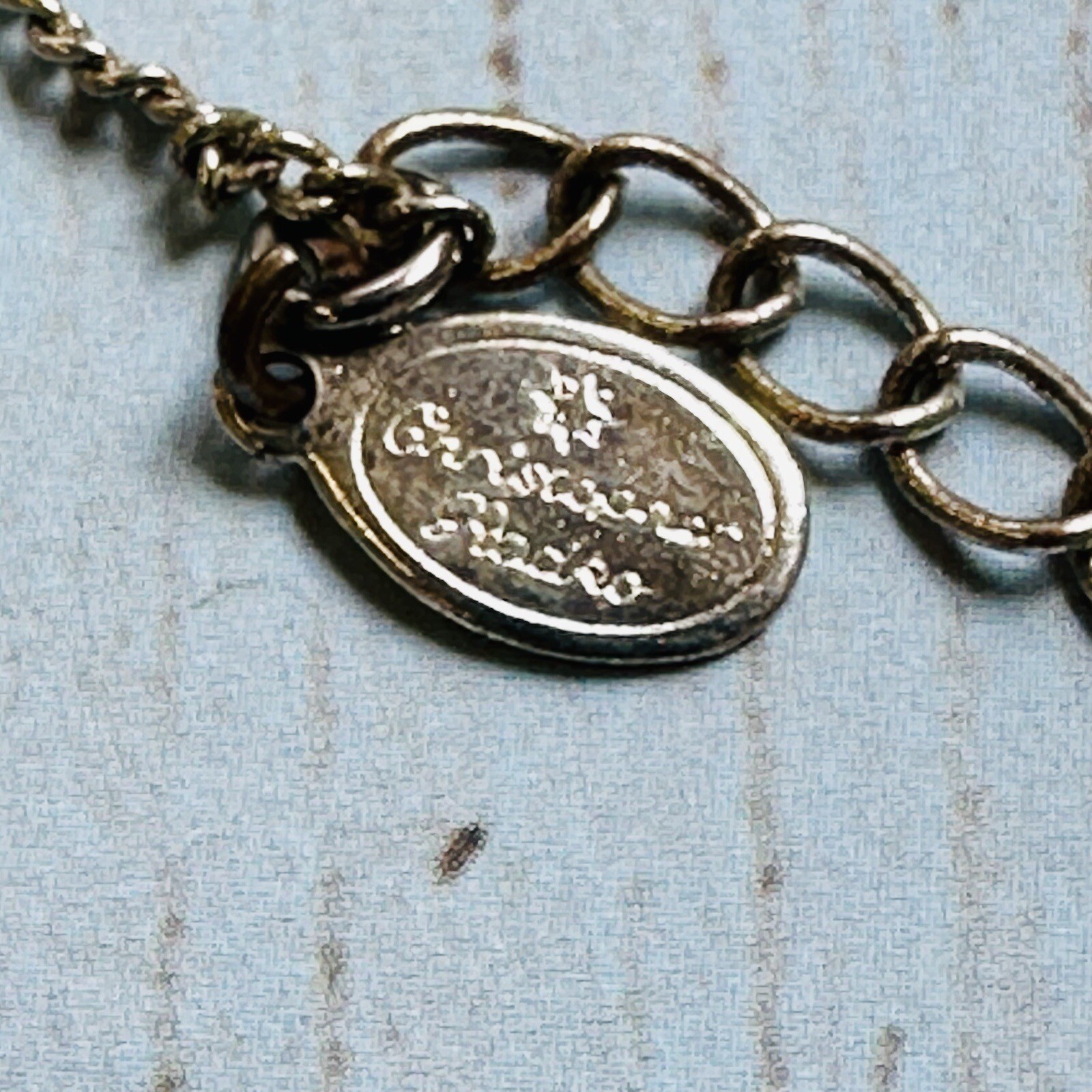 Christopher Radko Silver Crystal Snowflake Necklace Flaw