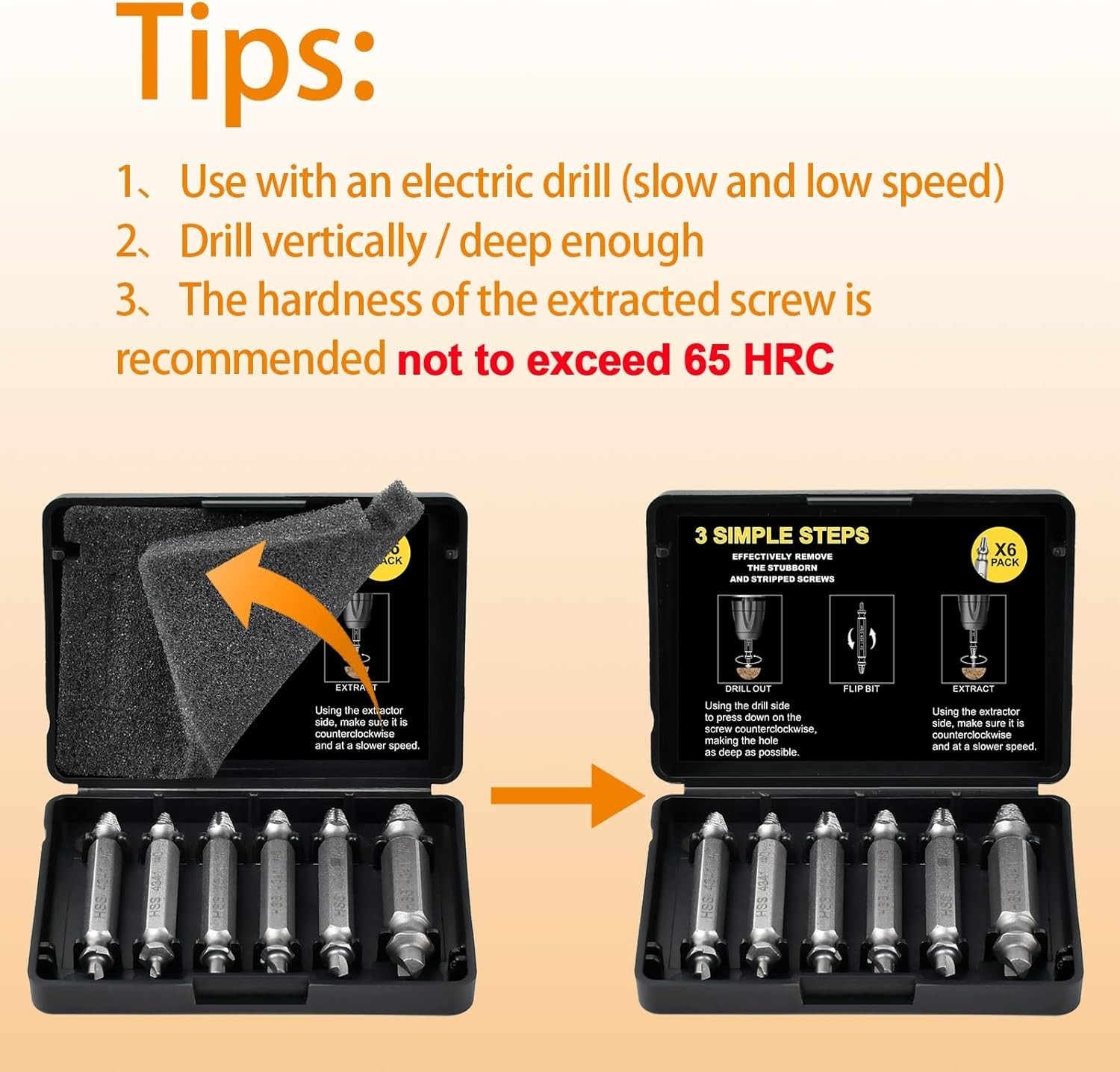 Ultimate Screw Extractor Tool for Easy Removal of Stripped Screws – 3.3 x 2.4 in