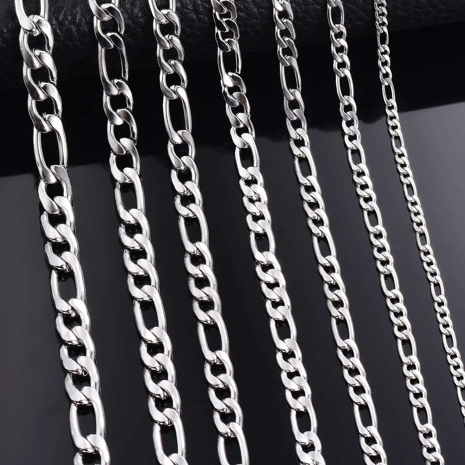 Solid 925 Sterling Silver Curb Chain Necklace Men Women Wedding Engagement Gift