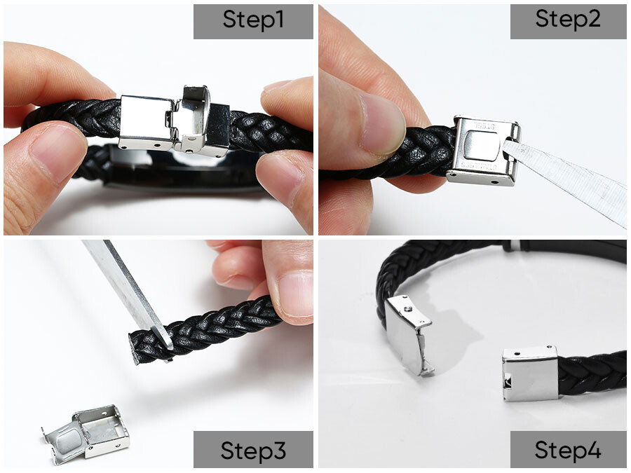 Personalized Mens Leather Bracelet Engraved Gift for Men Him Son Daddy Husband