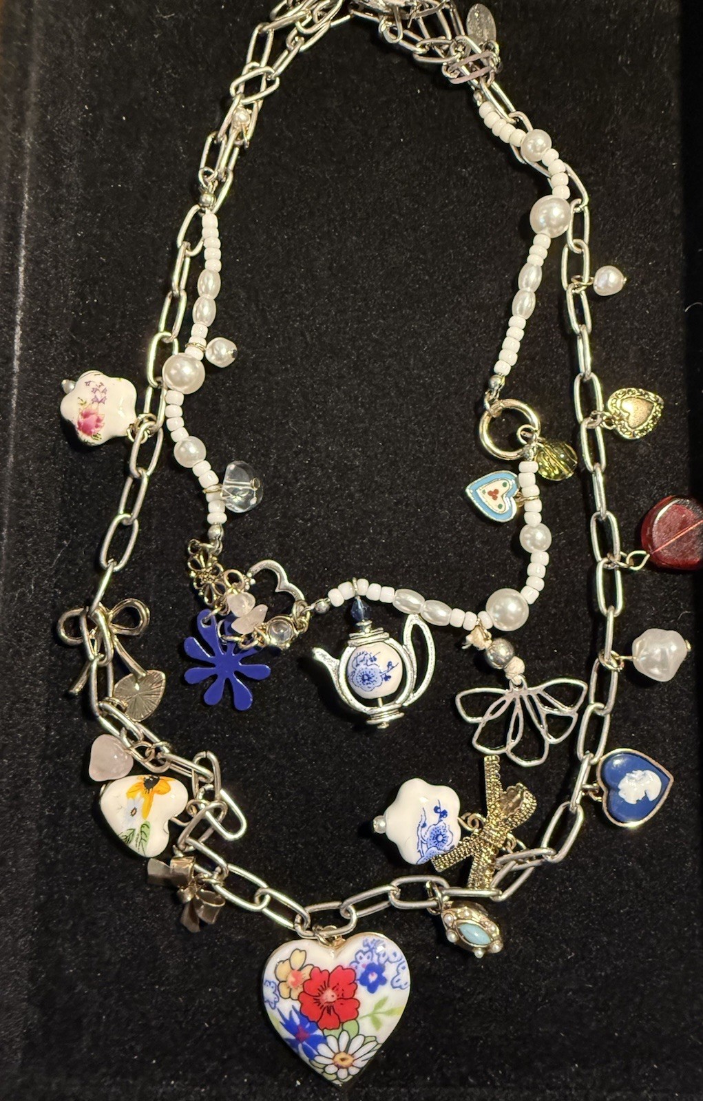 Free People Coquette Candy Maximillion Charm Necklace New Without Tags 🍬