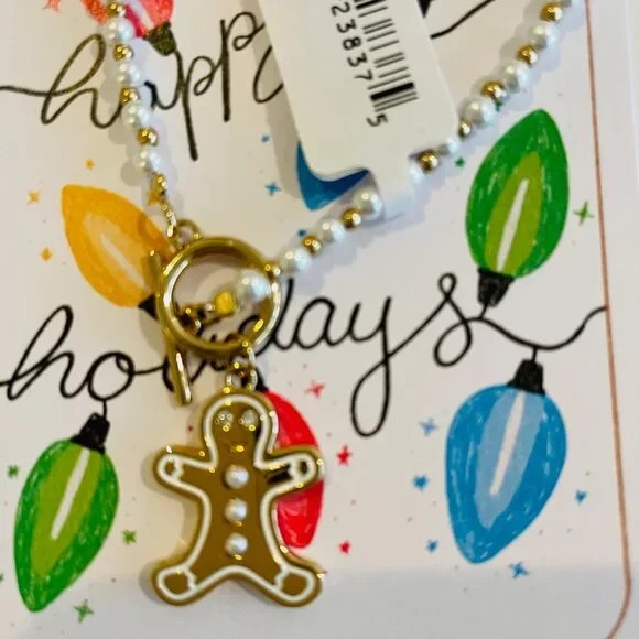 Alex and Ani Christmas Gingerbread Toggle Bracelet Holiday gift