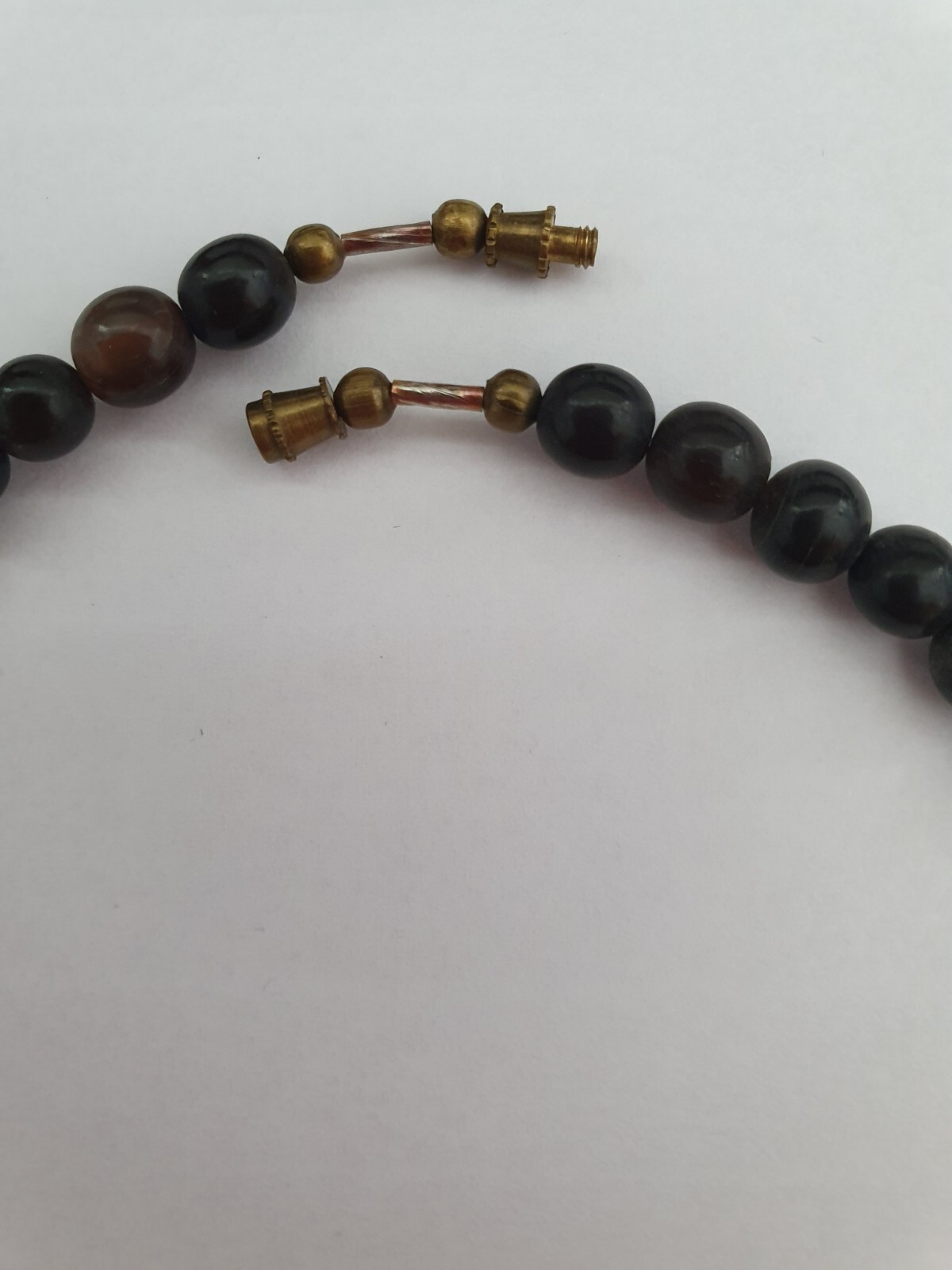 Vintage Artisan Black Orange Chunky Acrylic Beaded Boho Festival Necklace