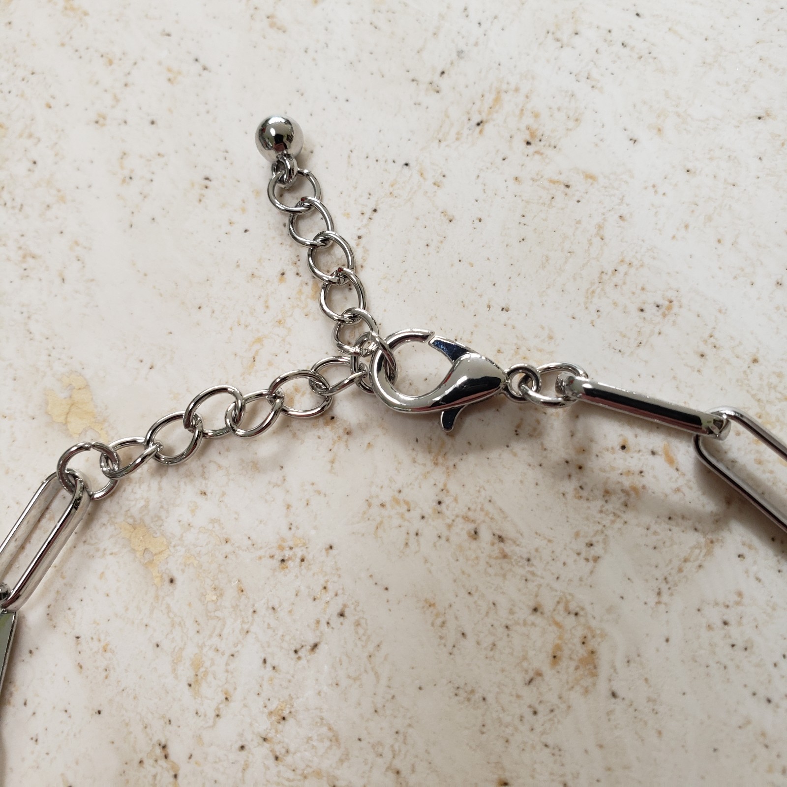 Paperclip Anklet/Bracelet 20cm/8″ plus 5cm/2″ extender – new and tagged.