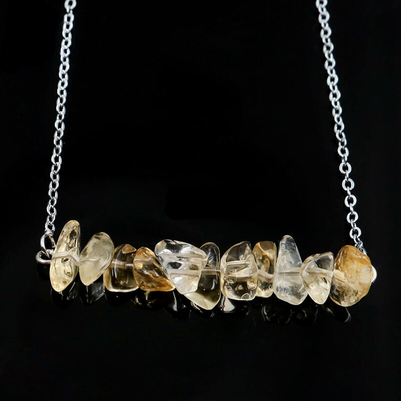 Citrine ( Natural ) Necklace Yellow 45cm(17 6/8″) long